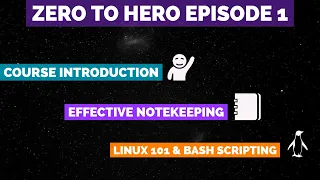 Zero to Hero Pentesting Episode 1 - Course Introduction Notekeeping Introductory Linux and AMA