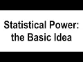 Statistical Power The Basic Idea