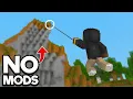 Working Grappling Hook in Minecraft No Mods Tutorial Bedrock use command