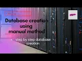 database creation using manual method in oracle12c