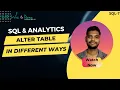ALTER command in SQL Tamil SQL-7 Explained We Data