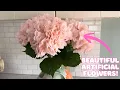 These Hydrangeas Look Incredibly Real 5Pcs Hydrangea Artificial Flowers - 21In Large