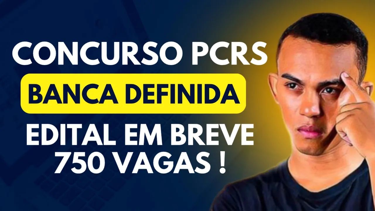 CONCURSO PCRS: FOI DEFINIDA A BANCA?  TERMO ADITIVO PUBLICADO NO DIÁRIO!