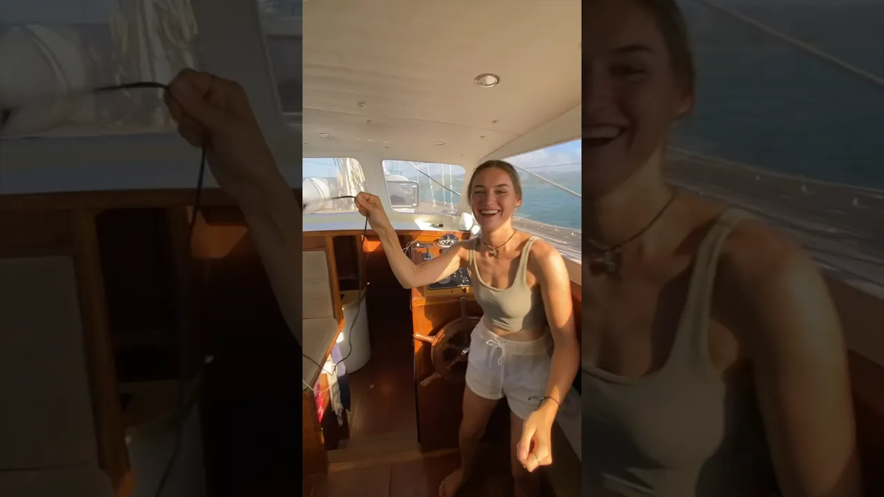How we power our sailing boat ⚡️⛵️ #sailing #shorts