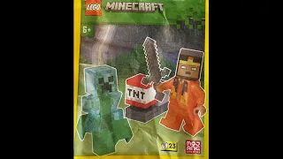 LEGO Instructions | Minecraft | 662406 | Golden Knight and Charged Creeper | Magazine Gift