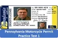 Pennsylvania Motorcycle Permit Practice Test 1