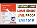 Download Lagu Kotak Mahindra Bank instant Personal Loan 50,000 Live Proof EMI 1619 No income Proof Loan #loan