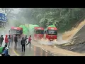 Download Lagu DRAMA PALING TERGILA !!! Truk Trailer Siba Surya Muatan Raksasa Tersiksa Melintasi Tikungan Menanjak