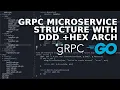 gRPC Microservice Structure in Go DDD and Hexagonal Architecture Example