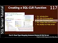 SQL CLR Function Part 3 - SQL CLR Data Types SSMS TSQL Tutorial