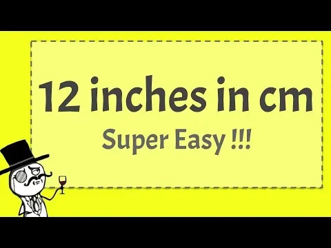 Download MP3 12 inches in cm - SUPER EASY!