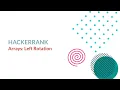 Arrays Left Rotation HackerRank Solution - Python Version 1