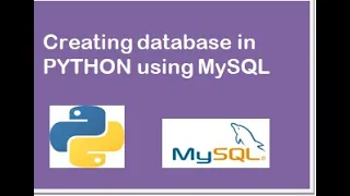 Creating database in python using mysql MySQL and Python Programming Packs