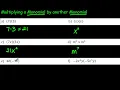 How to Multiply a Monomial x Monomial Quickly
