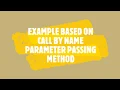 example 3 based on call by name parameter passing method