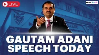 Gautam Adani Speech LIVE I Gautam Adani LIVE Today I Gautam Adani At Jai Hind College