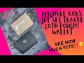 Michael Kors Jet Set Travel Coin Pouch Small Wallet Card Holder How Much Fits
