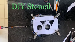 DIY stencil Yonex Logo Easiest way