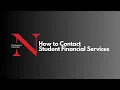 How to Contact Student Financial Services