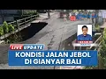 Lagu Volume Air Tinggi, Bahu Jalan Sebelah Barat Patung Arjuna Ubud Bali Jebol Bikin Lalin Macet