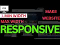 max-width min-width responsive design max-width or min-width css responsive design tutorial