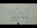 Cosine rule Trigonometry