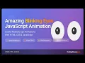 Blinking Eyes with Animated Math Equations using HTML CSS JavaScript Creative Animation Project