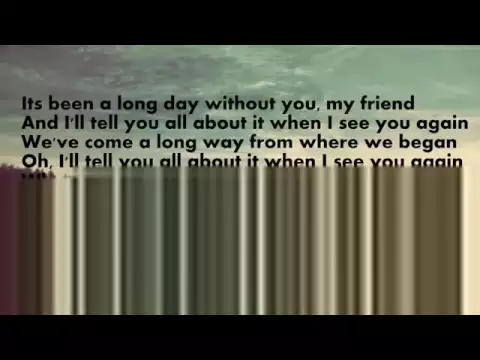Download MP3 See You Again-Wiz Khalifa Lyrics (Download mp3)