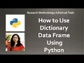7 How to Use Dictionary Data Frame Using Python data frame python dictionary data frame