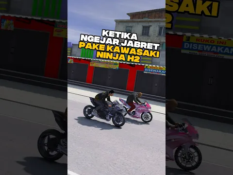 Ketika Ngejar Jambret Pake Kawasaki Ninja H2 #shorts #gtav