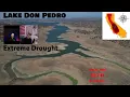 Lake Don Pedro Extreme drought conditions