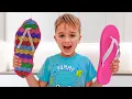 Download Lagu Vlad and Niki are learning to play with magnet balls