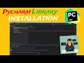 How to install Python libraries in Pycharm ide Python Python library viral