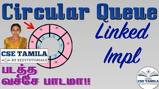 Circular Queue linked list Implementation and Sample Code in Tamil by CSE Tamila 5 3 2