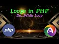 PHP Module 3 Part 7 Do While Loop Simple Example Factorial Odd Number Even Number