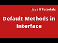 Java 8 Tutorial 15 - Defaults method in Interface Multiple Inheritance in Java 8