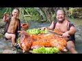 Lagu Whole Pig Roasting | Build a Whole Pig Roasting Oven | Dwarf Food Pig Roasting Recipe