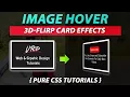 How To Create Flip Card Effects On Images Hover Using Pure CSS By VRPawar Plz SUBSCRIBE My Channels