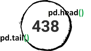 Learn Python Pandas 4 - the head and the tail functions