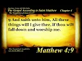 The Gospel of Matthew Chapter 4 - Bible Book 40