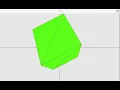 pygame 3D software render polygonal cube