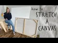 How to Build and Stretch a Large Canvas for Half the Price DIY Art Design