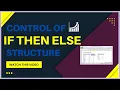 Control Structure in hindi urdu Visual Basic IF Then ELse Chapter 05 ADA I ADS I
