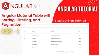Implementing Angular Material Table with Sorting Filtering and Pagination using Angular Part 1