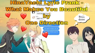 Download Haikyuu Lyric Prank (HinaYachi) || What Makes You Beautiful by One Direction MP3