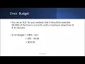 Google Cloud Professional DevOps Engineer 9 - Error Budget example