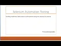 WebDriver Handle Checkboxes Radio buttons Dropdown