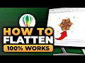 How To Flatten in Corel Draw File 100 WORKS NO Yapping To The Point FAST EASY