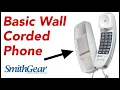 AT T 210 Basic Corded Wall Telephone WHITE from SmithGear com