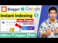 Instant Indexing For Blogger Index Page in 1 Sec using API Google api indexing Blogger